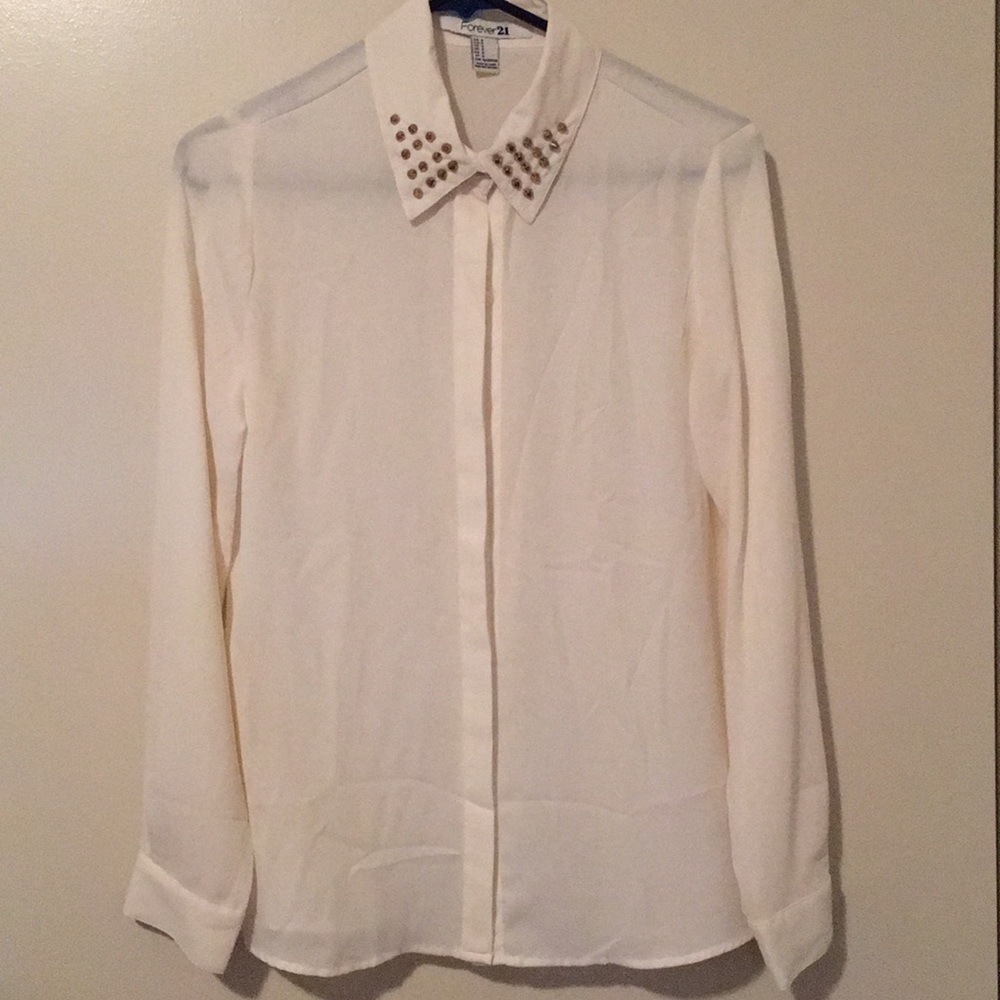 Studded button down shirt
